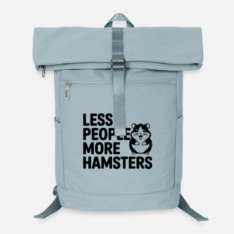 Hamster lustiger Spruch: Less People - More Hamste Laptop-Rucksack 
