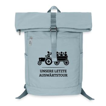 Unsere Letzte Auswärtstour Mit Trecker (JGA / B) - Laptop-Rucksack  - Eisblau - Vorne