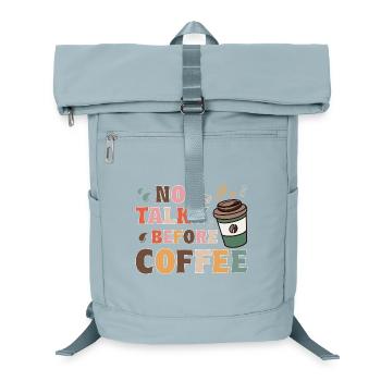 No Talky Before Coffee Funny Tee Sarcastic T-Shirt - Laptop-Rucksack  - Eisblau - Vorne