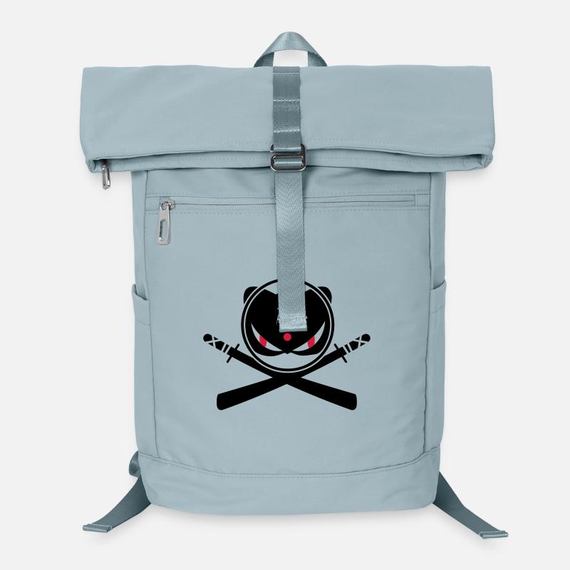 Ninja mit gekreuzten Schwerter Laptop-Rucksack 