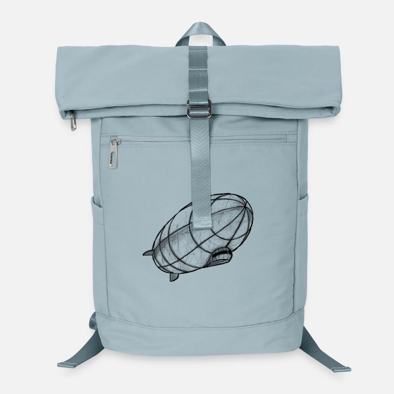 Zeppelin Zeichnung Perspektive Laptop-Rucksack 