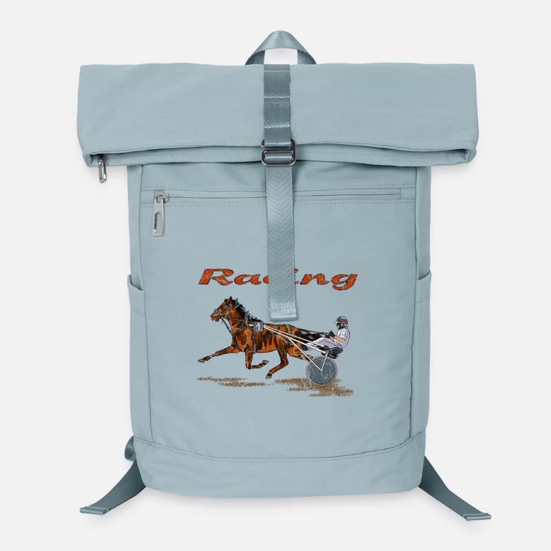 Cheval de course avec jockey et trotteur Sac à dos ordinateur