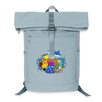 diving - diving underwater world marine life - Laptop Backpack - ice blue - Front