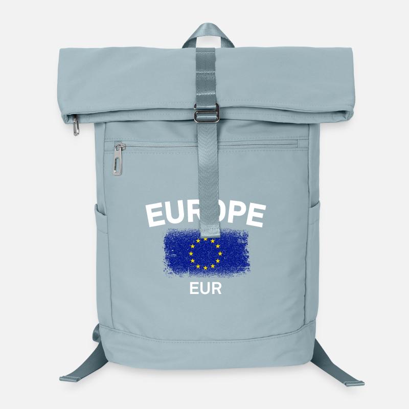 Europe Circle Flag Brush Laptop Backpack