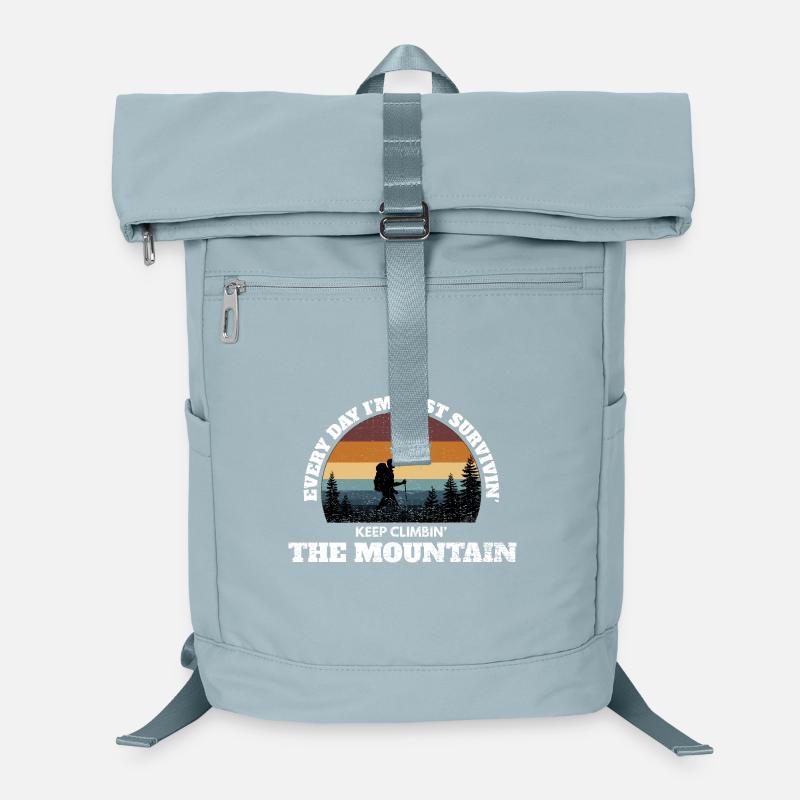 Continuez à gravir la montagne – Grunge Mountain Modifier Sac à dos ordinateur