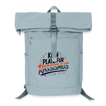 Kein Platz für Rassismus - Cool Pride Logo - Laptop-Rucksack  - Eisblau - Vorne