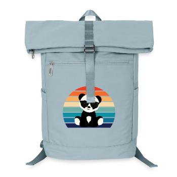 Cool Panda Graphic - Laptop Backpack - ice blue - Front