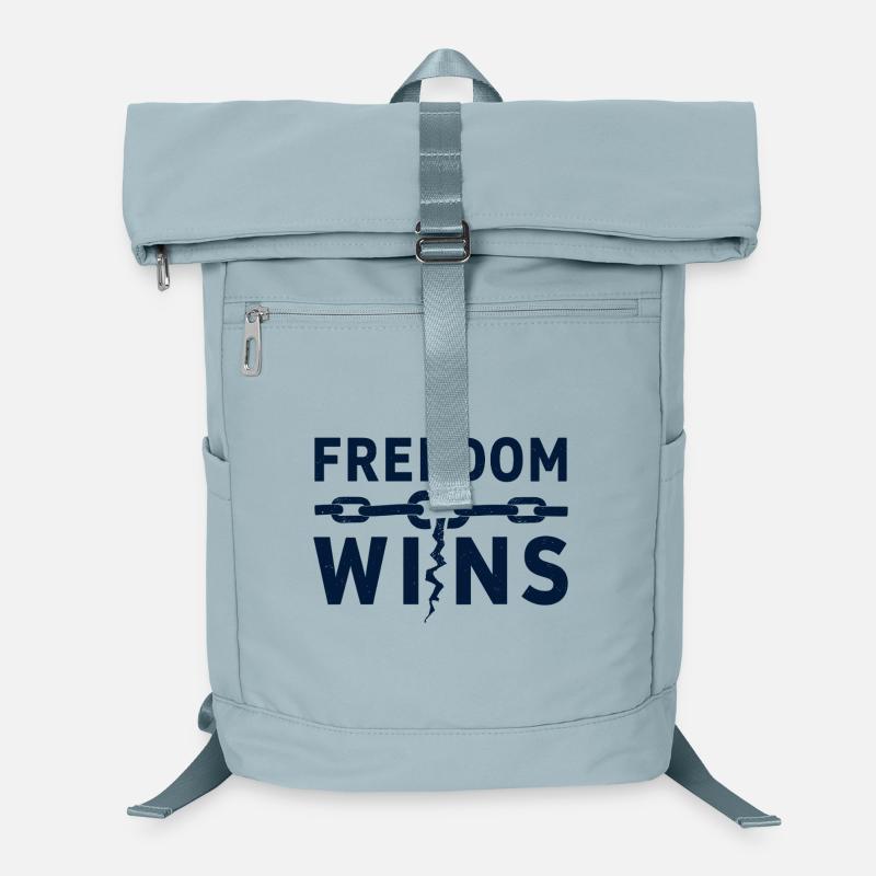 Freedom Wins: Freedom breaks chains Laptop Backpack