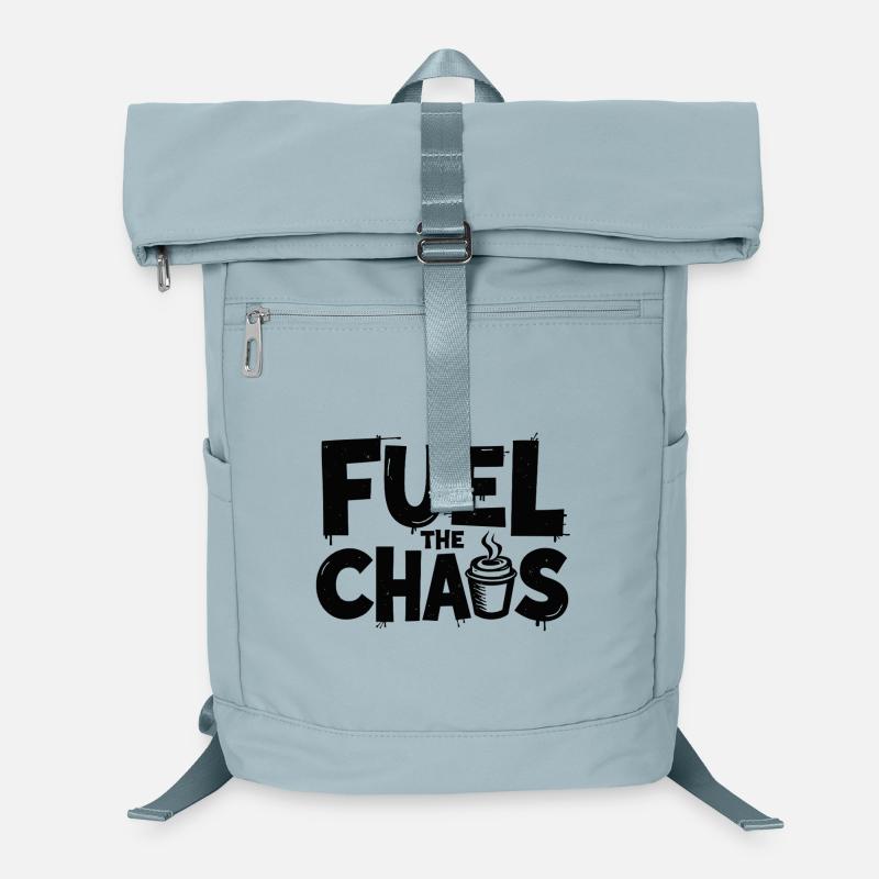 Fuel the Chaos Coffee Saying for Rebels Laptop Backpack