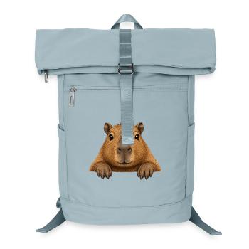 Kuscheltier Capybara Cartoon - Laptop-Rucksack  - Eisblau - Vorne