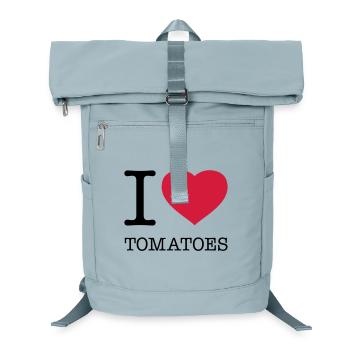I LOVE TOMATOES Tomaten Tomate - Laptop-Rucksack  - Eisblau - Vorne