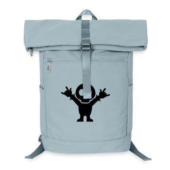 Heavy Metal Fan with rocking finger Fork - Laptop Backpack - ice blue - Front
