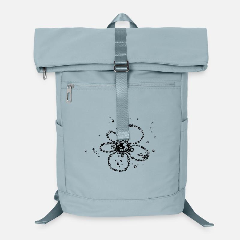 Fleur de gouttes d'eau Sac à dos ordinateur