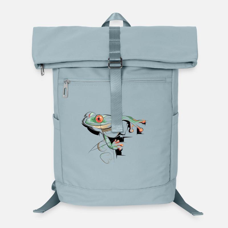 Frosch Illustration Giftpfeilfrösche Symbol Grafik Laptop-Rucksack 