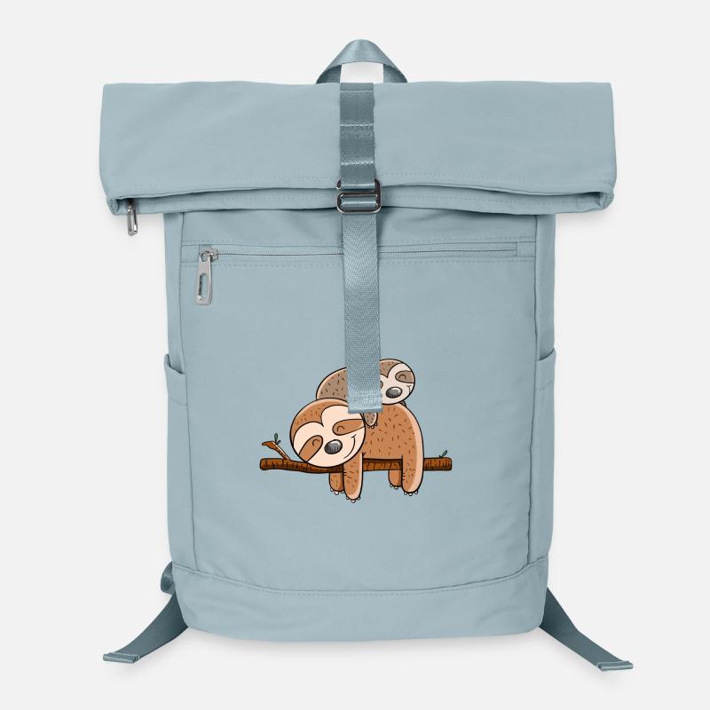 Two lazy sloths I Chilling animals I Lazy Laptop Backpack