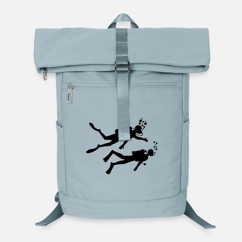 Two underwater divers Laptop Backpack