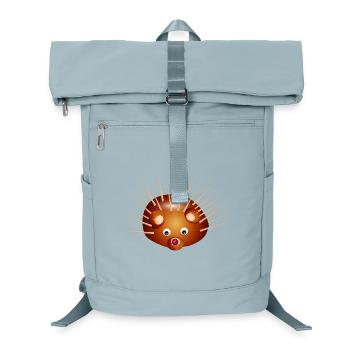 Niedlicher Kastanien-Igel – Kindheit & Bastelspaß - Laptop-Rucksack  - Eisblau - Vorne