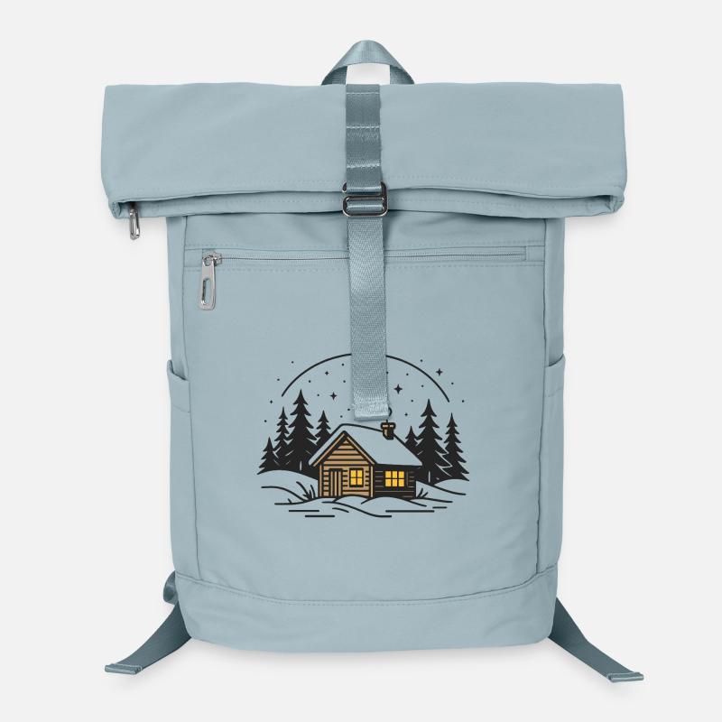 Cabane au clair de lune Sac à dos ordinateur
