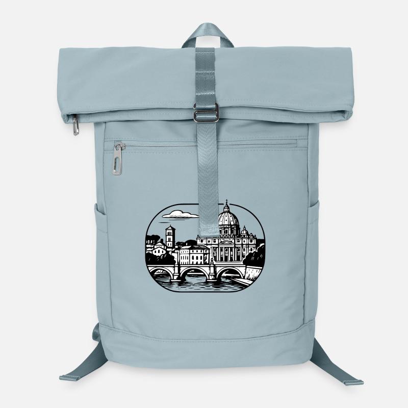 Römische Stadtsilhouette Laptop-Rucksack 