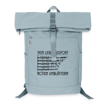 Mein Lieblingssport Noten Umblättern Orchester - Laptop-Rucksack  - Eisblau - Vorne