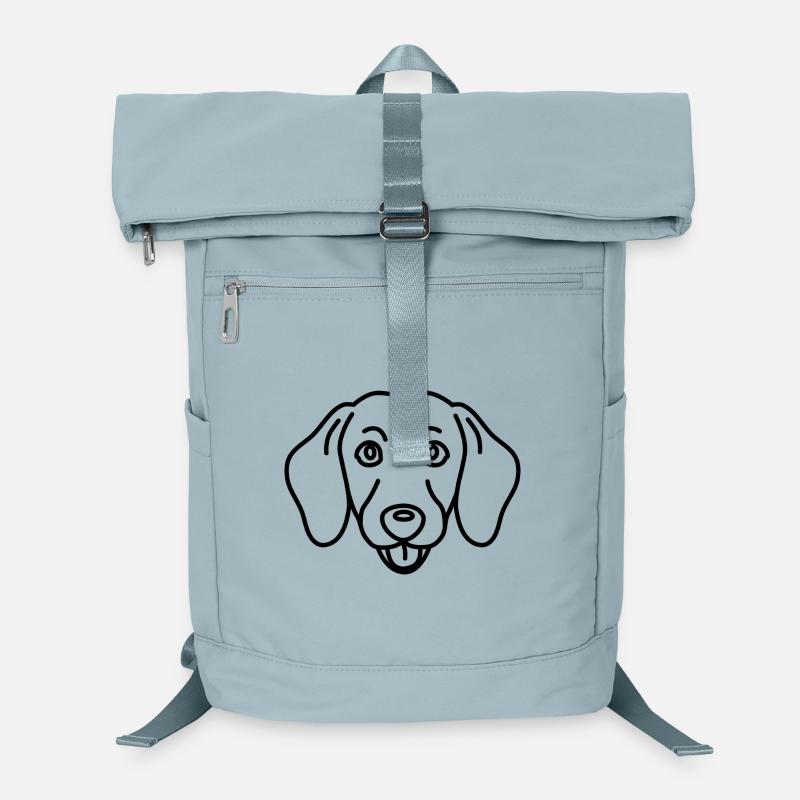 Kopf_Dackel Laptop-Rucksack 