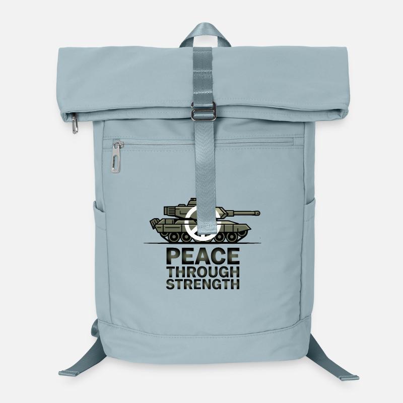 Peace Over Tanks Emblem Laptop Backpack