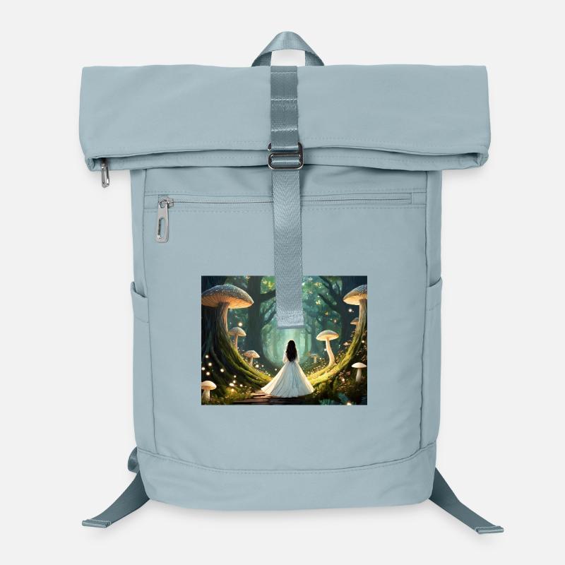 Märchenwald mit Pilzen  Laptop-Rucksack 