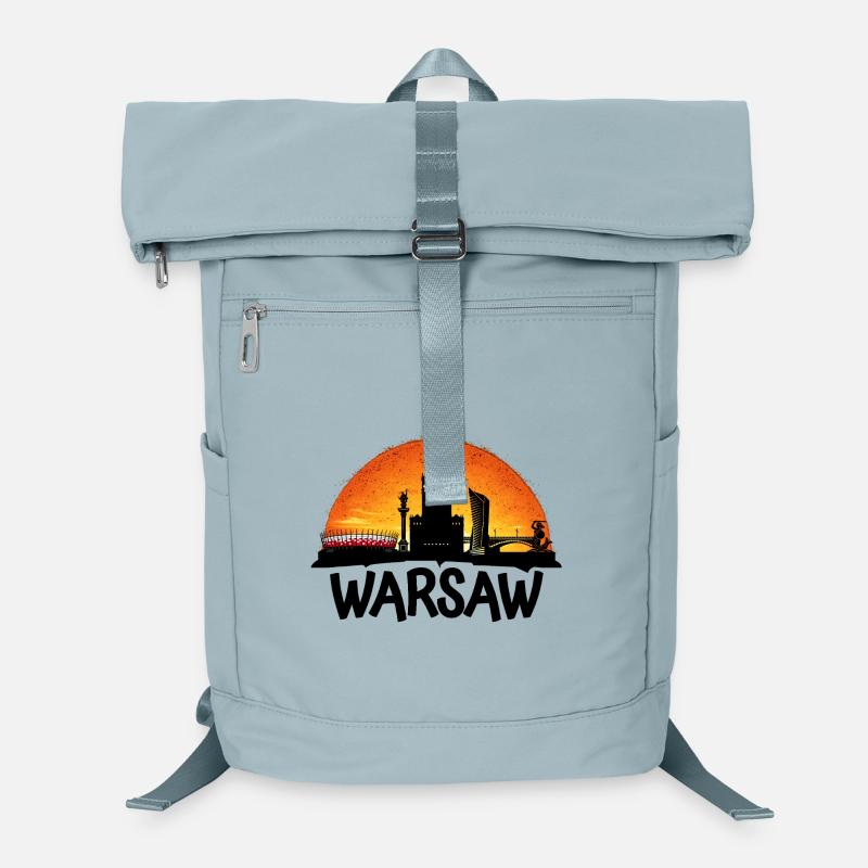 Coucher de soleil sur Varsovie Sac à dos ordinateur