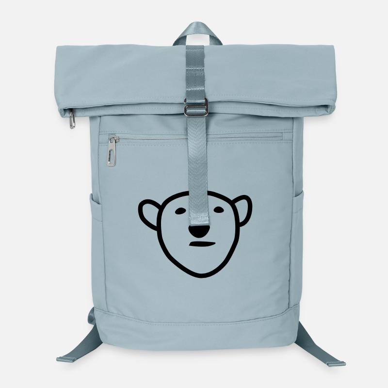 Polar bear head Laptop Backpack