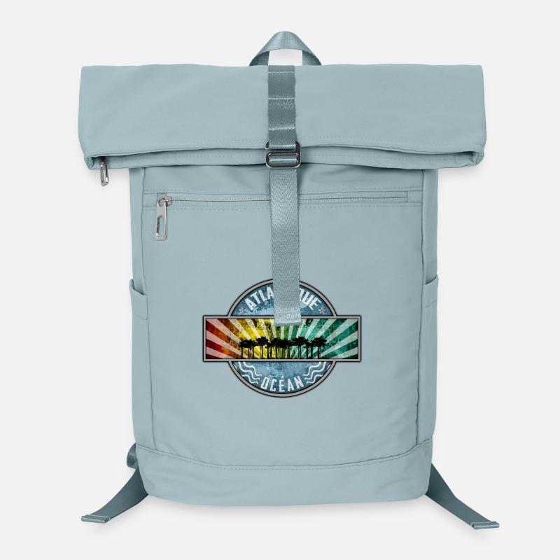 Farbige Sonnenstrahlen am Atlantik Laptop-Rucksack 