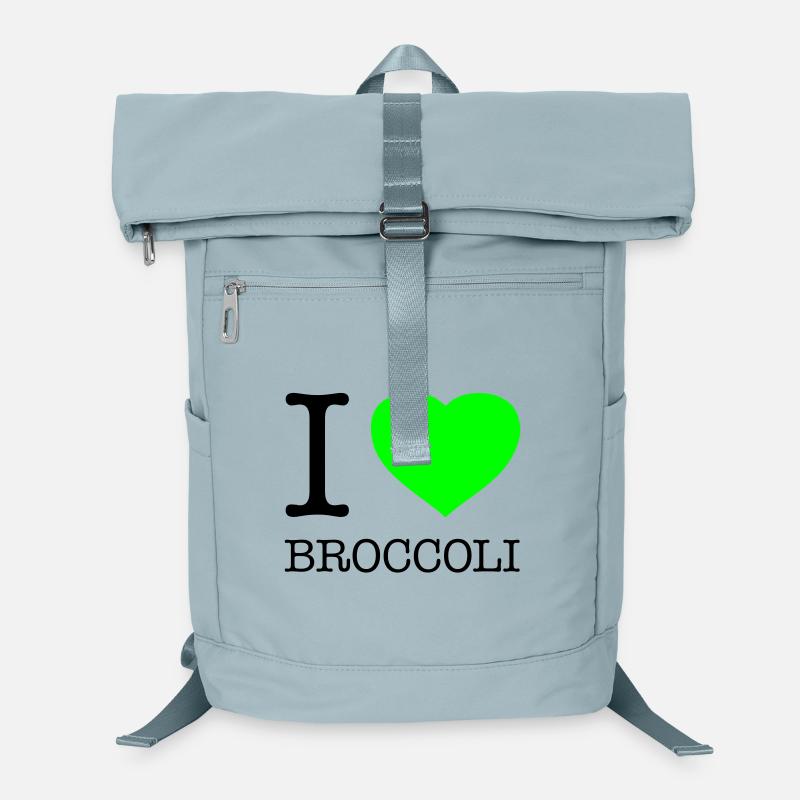 I LOVE BROCCOLI Brokkoli Gemüse Laptop-Rucksack 