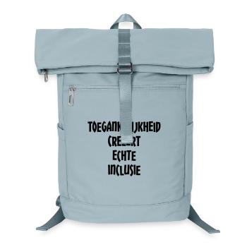 Accessibility creates true inclusion # - Laptop Backpack - ice blue - Front