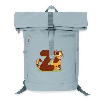 Katze Buchstabe Z - Laptop-Rucksack  - Eisblau - Vorne
