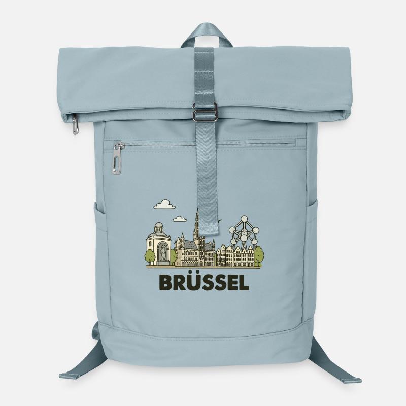 Brüssel Stadt Laptop-Rucksack 