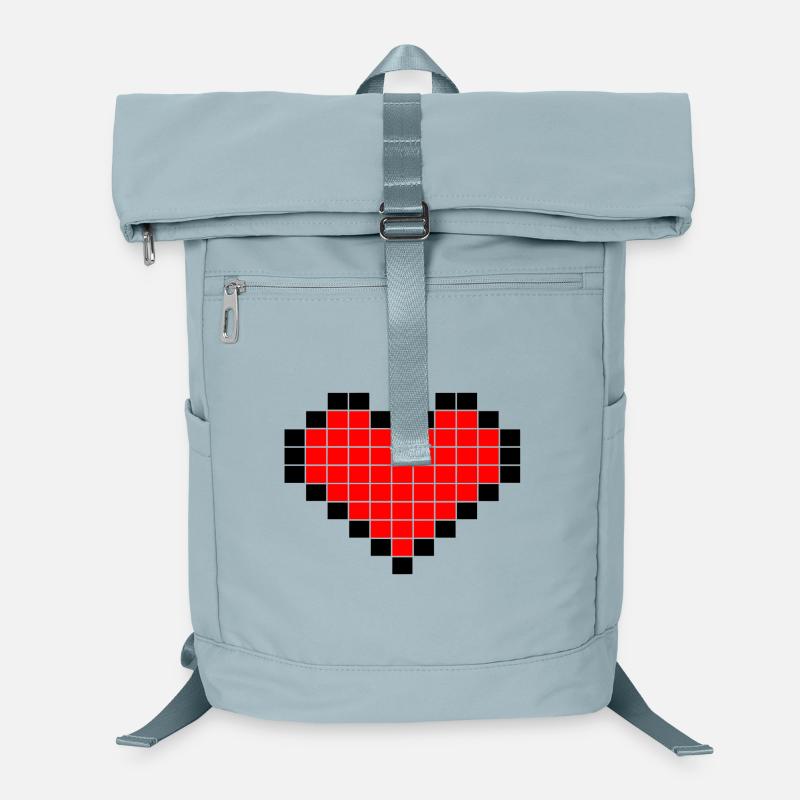 Pixel Art Heart Laptop Backpack