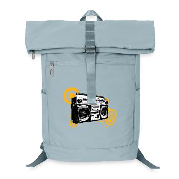 Boombox Retro Pop Art - Laptop Backpack - ice blue - Front