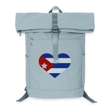 Cuban flag in the shape of a heart - Laptop Backpack - ice blue - Front