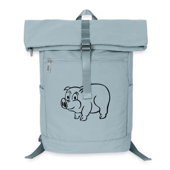 Glücksschwein - Laptop-Rucksack  - Eisblau - Vorne