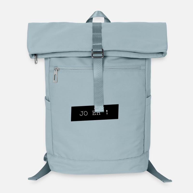 JO EH Typo auf Schwarz Laptop-Rucksack 