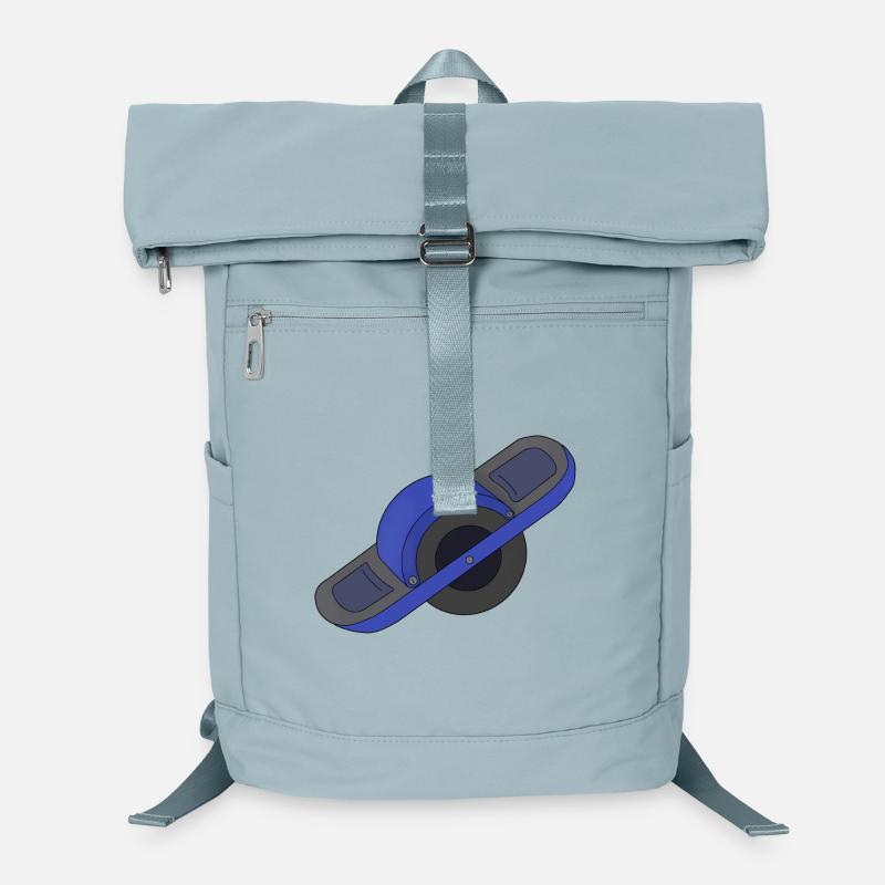 Blau Ein Rad Laptop-Rucksack 