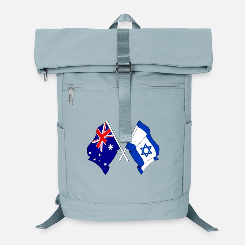 Drapeau de l’Australie et drapeau d’Israël Sac à dos ordinateur