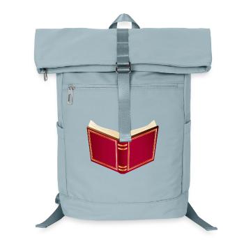 offenes rotes Buch für Santa Claus und Weihnachten - Laptop-Rucksack  - Eisblau - Vorne