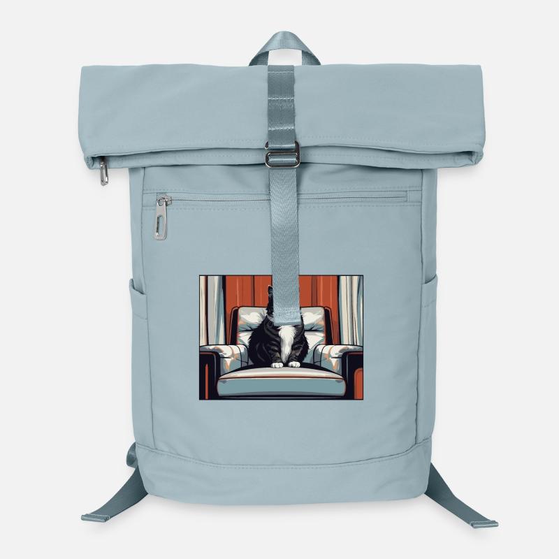 Chat sur fauteuil Sac à dos ordinateur