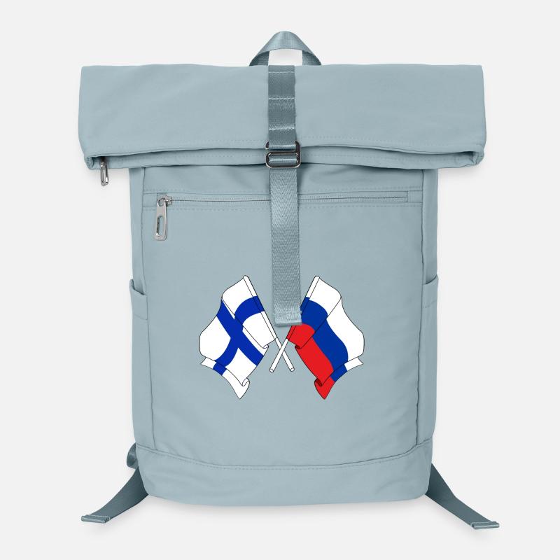 Drapeau de la Finlande, drapeau de la Russie Sac à dos ordinateur