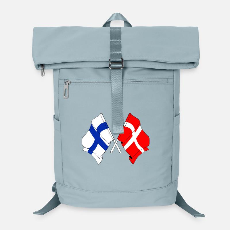 Drapeau Finlande, drapeau Danemark Sac à dos ordinateur