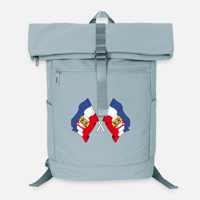 Deux drapeaux Schleswig Holstein Sac à dos ordinateur