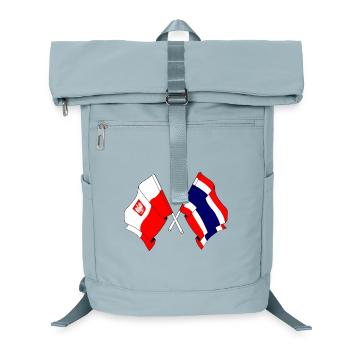 Flagge Polen, Thailand - Laptop-Rucksack  - Eisblau - Vorne