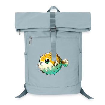 Kugelfisch - Laptop-Rucksack  - Eisblau - Vorne