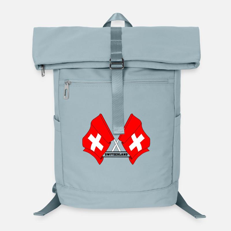 Flaggen der Schweiz Laptop-Rucksack 
