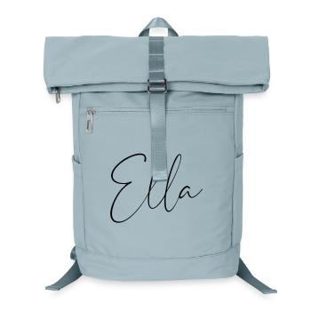 ella / handschrift personalisiertes design - Laptop-Rucksack  - Eisblau - Vorne